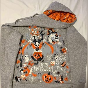 Disney Parks Halloween glow in the dark zip up hoodie.